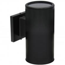  A0903R-BK - Avista Cylinder Outdoor Wall Sconce Black -Round 9"