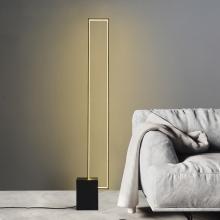  FL2201BK - Square Floor Lamp, 48" Aluminium +PMMA, Color Temp, 3500K, voltage :110-265V, 20 W, 1800 LM