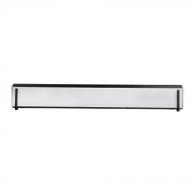  LIT4828BK-OP - 44" 8X40WG9 Vanity Light in Black finish with white opal glass : Dimensions L43.3W3"H5.8"
