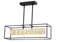  LIT6451BK-CRY-3CCT - 40" Led LinearPendant, 30W, initial lumens 3300 / Delivered 2300 LM