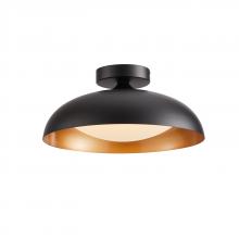 Lit Up Lighting LIT7609BK-GD-3CCT - 12", 12W, 3CCT Flush mount (3000K, 4000K, 6000K ), initial lumens:1320 delivered