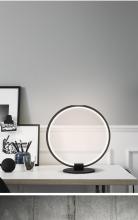  TL2114BK - Circle Table Lamp, 18" Aluminium +PMMA Color : 3500K, Voltage: AC110-265V, 12 W, 1000 LM