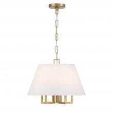  2255-VG - Libby Langdon for Crystorama Westwood 5 Light Vibrant Gold Pendant