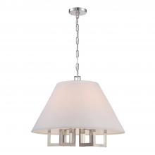  2256-PN - Libby Langdon for Crystorama Westwood 6 Light Polished Nickel Chandelier