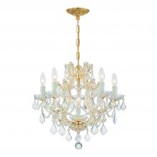  4405-GD-CL-MWP - Maria Theresa 6 Light Hand Cut Crystal Gold Chandelier