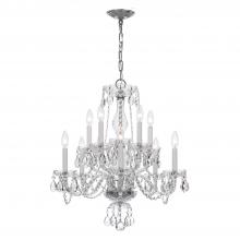  5080-CH-CL-MWP - Traditional Crystal 10 Light Clear Crystal Polished Chrome Chandelier