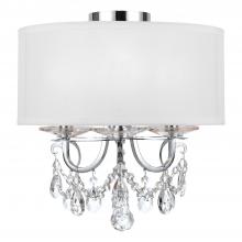  6623-CH-CL-MWP_CEILING - Othello 3 Light Polished Chrome Semi Flush Mount