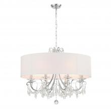  6628-CH-CL-MWP - Othello 8 Light Polished Chrome Chandelier