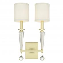  8102-AG - Paxton 2 Light Aged Brass Sconce
