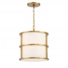  9593-LG - Brian Patrick Flynn for Crystorama Hulton 3 Light Luxe Gold Mini Chandelier