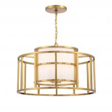  9595-LG - Brian Patrick Flynn for Crystorama Hulton 5 Light Luxe Gold Chandelier