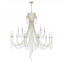  ARC-1919-SA-CL-MWP - Arcadia 15 Light Antique Silver Chandelier