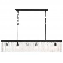  EMO-5407-BF - Emory 6 Light Black Forged Linear Chandelier