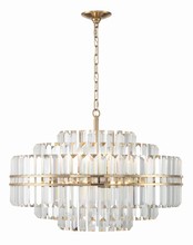  HAY-1407-AG - Hayes 16 Light Aged Brass Chandelier