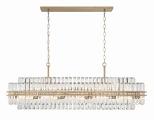  HAY-1417-AG - Hayes 16 Light Aged Brass Chandelier