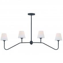  KEE-A3004-BF - Keenan 4 Light Black Forged Chandelier