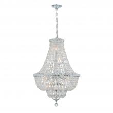  ROS-A1009-CH-CL-MWP - Roslyn 9 Light Polished Chrome Chandelier