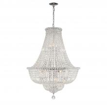  ROS-A1015-CH-CL-MWP - Roslyn 15 Light Polished Chrome Chandelier
