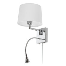  DLED426A - Wall Sconce w/Reading Lamp, PC Finish