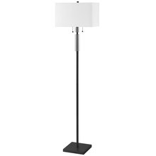  DM231F-MB - 2LT Incandescent Floor Lamp, MB w/ WH Shade