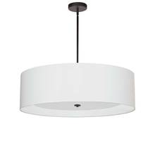  HEL-304P-MB-WH - 4LT Incan Pendant, MB, WH Shade w/ WH Diffuser