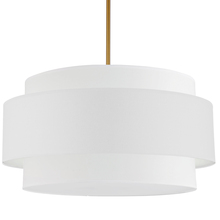  PYA-304C-AGB-WH - 4LT Incandescent Chandelier, AGB w/ WH Shade