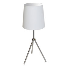  OD3T-S-790-SC - 1LT 3 Leg Drum Table Fixture w/White Shade