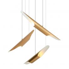  C32416AG - Stylus Aged Gold Brass Chandelier