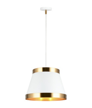 Matteo Lighting C62903WHAG - Caske White Pendant