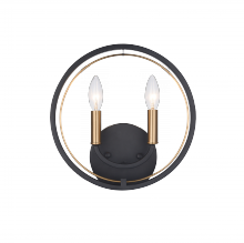  W78602BK - Odyssey Black Wall Sconce