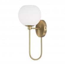  652111AD-548 - 1-Light Circular Globe Sconce in Aged Brass