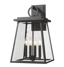  521B-BK - 4 Light Outdoor Wall Light