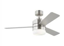  3ERAR44BSD - Era 44" Dimmable LED Indoor/Outdoor Brushed Steel Ceiling Fan with Light Kit, Remote Control and