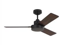 3JVR44MBK - Jovie 44" Indoor/Outdoor Midnight Black Ceiling Fan with Wall Control and Manual Reversible Moto