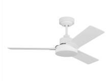  3JVR44RZW - Jovie 44" Indoor/Outdoor Matte White Ceiling Fan with Wall Control and Manual Reversible Motor