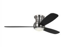  3OBSHR52BSD - Orbis 52 Inch Indoor/Outdoor Integrated LED Dimmable Hugger Ceiling Fan
