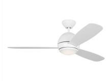  3OBSR52RZWD - Orbis 52 Inch Indoor/Outdoor Integrated LED Dimmable Ceiling Fan