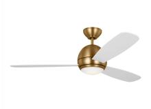  3OBSR52SBD - Orbis 52 Inch Indoor/Outdoor Integrated LED Dimmable Ceiling Fan