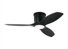  3TTHR44MBKD - Titus 44 Inch Indoor/Outdoor Integrated LED Dimmable Hugger Ceiling Fan