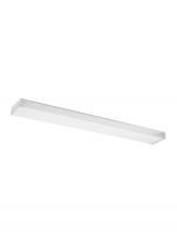  59132LE-15 - Drop Lens Fluorescent traditional 2-light indoor dimmable four foot ceiling flush mount in white fin