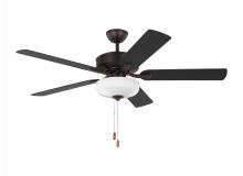  5LDDC52BZD - Linden 52'' traditional dimmable LED indoor bronze ceiling fan with light kit and reversible