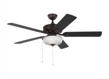  5LDO52BZD - Linden 52'' traditional dimmable LED indoor/outdoor bronze ceiling fan with light kit and re