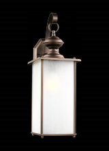  84670-71 - Jamestowne transitional 1-light extra large outdoor exterior wall lantern in antique bronze finish w