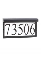  9600-12 - Address light collection traditional black powdercoat aluminum address sign light fixture