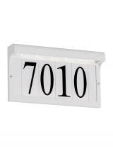  96091S-15 - Address Light transitional 1-light outdoor exterior LED outdoor wall mount address light in white fi