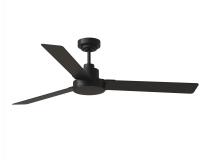  3JVR58MBK - Jovie 58" Indoor/Outdoor Midnight Black Ceiling Fan with Handheld / Wall Mountable Remote Contro