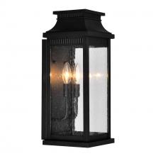  0418W7L-2 - Milford 2 Light Outdoor Black Wall Lantern