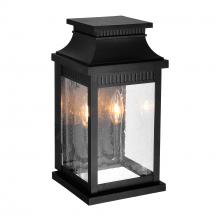  0418W7S-2 - Milford 2 Light Outdoor Black Wall Lantern
