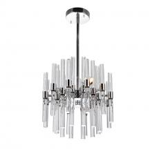  1137P10-3-613 - Miroir 6 Light Mini Chandelier With Polished Nickel Finish