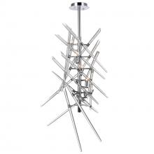  1154P13-5-601 - Icicle 5 Light Mini Chandelier With Chrome Finish